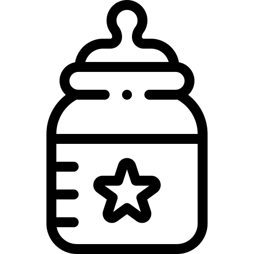 Feeding bottle kid and baby milk bottle feeding bottle icon