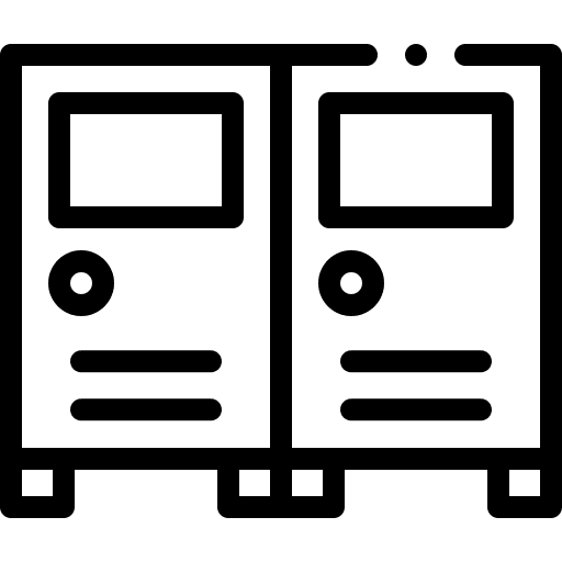 Locker kindergarten furniture and household school icon
