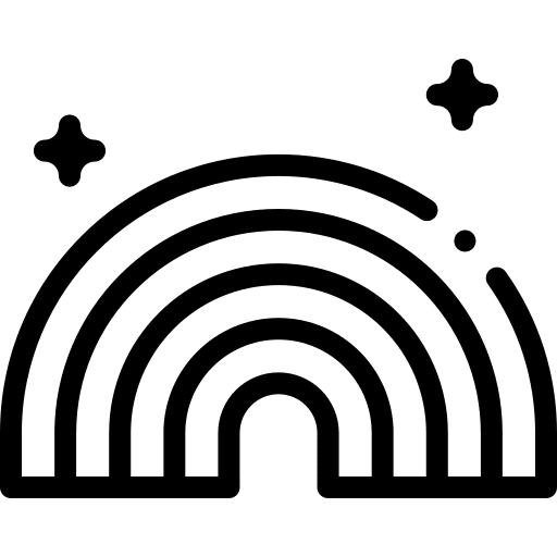 Rainbow rainbow atmospheric weather icon