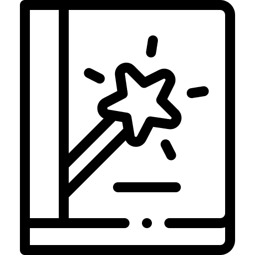 Tale education book fairy tale icon