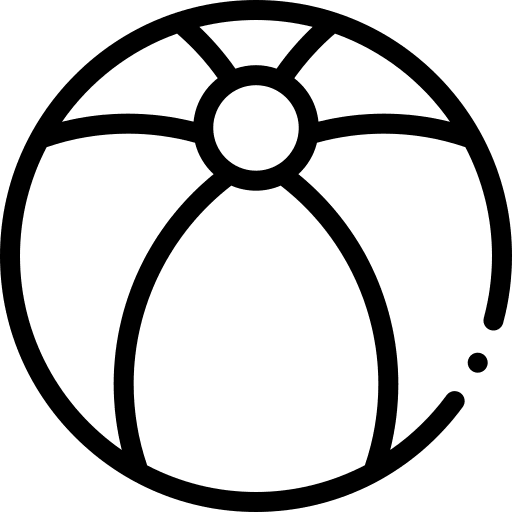 Beach ball fun beach ball leisure icon