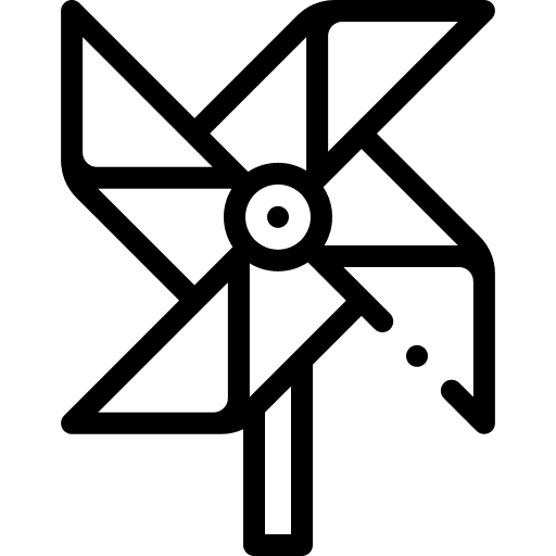 Pinwheel toy windmill pinwheel wind icon