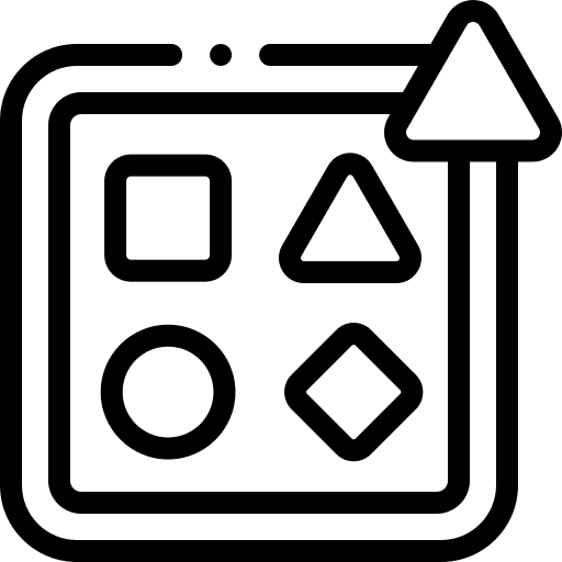 Puzzle children toy puzzle icon