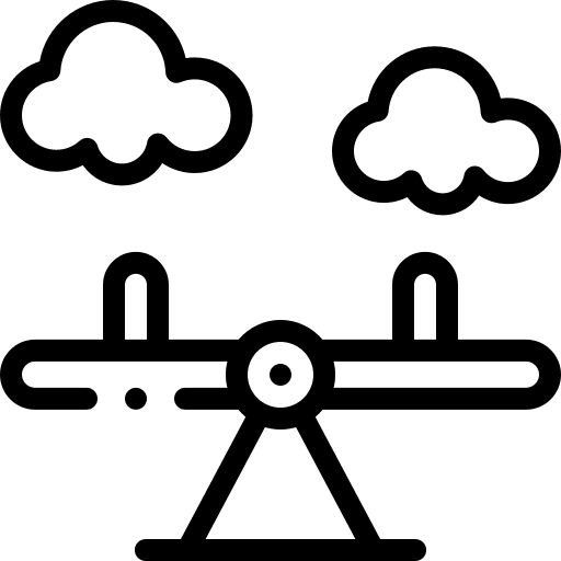 Seesaw entertainment amusement park kindergarten icon