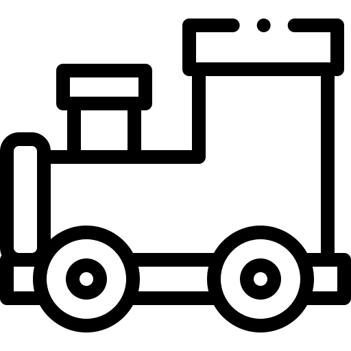 Train toy locomotive children train toy icon