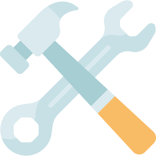 Tools improvement wrench construction and tools icon
