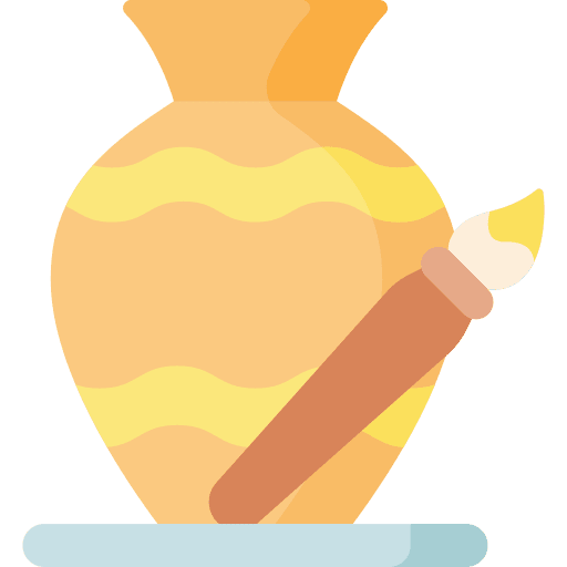 Vase decoration pot artistic icon Vase decoration pot artistic icon