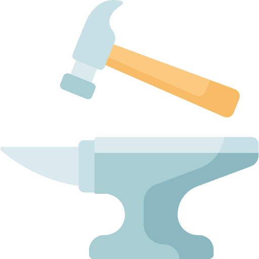 Anvil blacksmith tools construction and tools icon Anvil blacksmith tools construction and tools icon