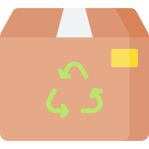 Cardboard delivery box recycle icon Cardboard delivery box recycle icon