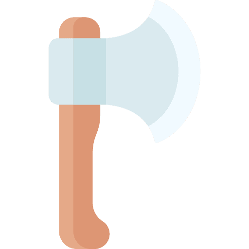 Hatchet construction and tools weapon tool icon Hatchet construction and tools weapon tool icon