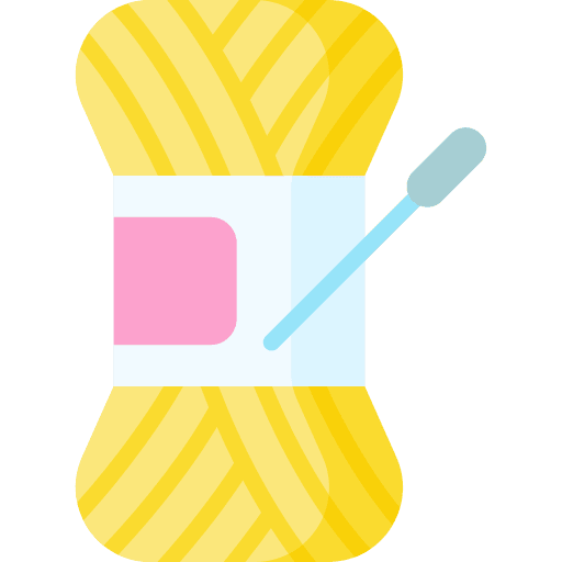 Yarn ball wool textile knitting icon Yarn ball wool textile knitting icon