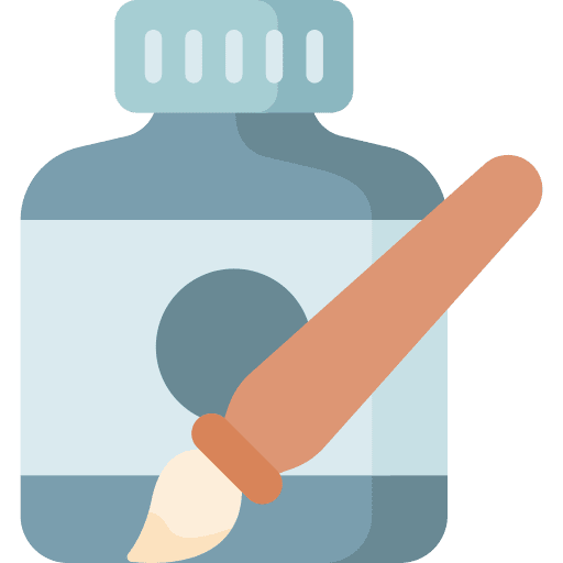 Ink paint brush art and design cultures icon Ink paint brush art and design cultures icon