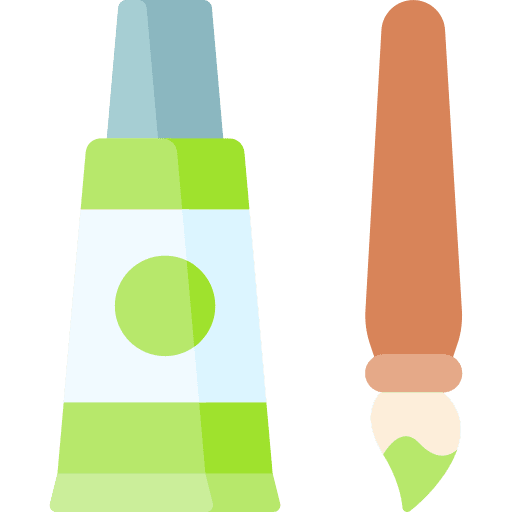 Watercolor paint art art and design icon Watercolor paint art art and design icon