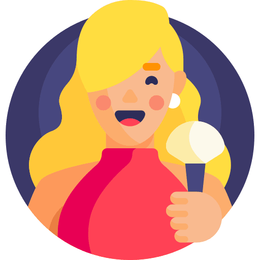 Beauty blogger caucasian beautiful woman icon Beauty blogger caucasian beautiful woman icon