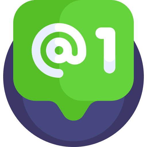 Mention mention chat one icon