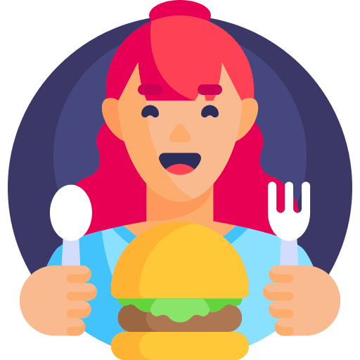 Food blogger eat user avatar icon Food blogger eat user avatar icon