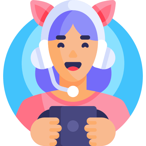 Gamer gamer job caucasian icon Gamer gamer job caucasian icon