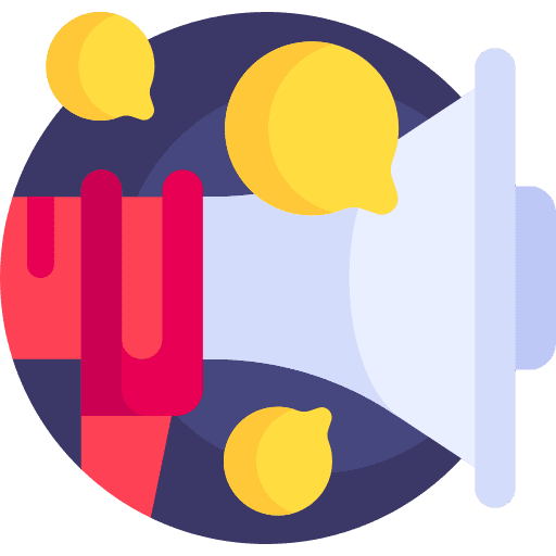 Megaphone speech bubble message marketing icon Megaphone speech bubble message marketing icon