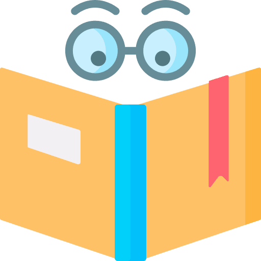 Reading leisure book education icon