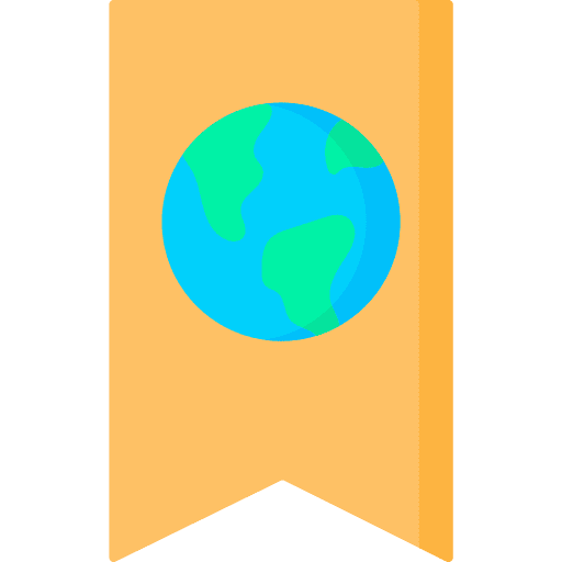 Bookmark literature bookmark earth icon Bookmark literature bookmark earth icon