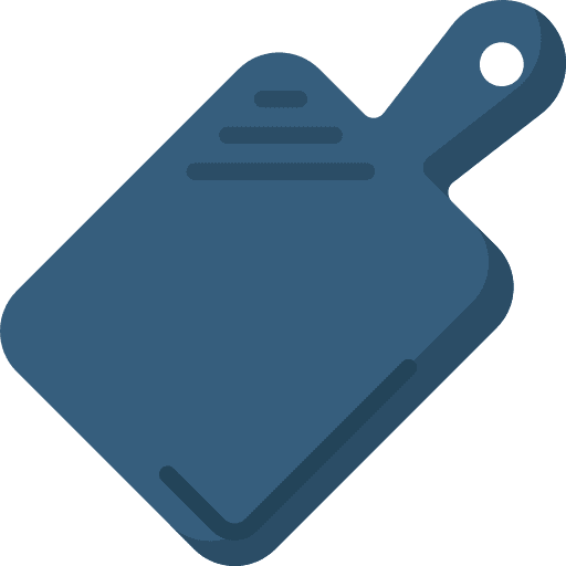 Cutting board cutlery kitchen utensils icon