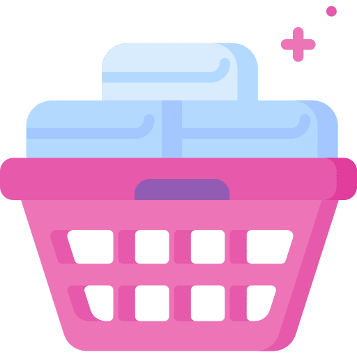 Laundry basket garment folded laundry basket icon