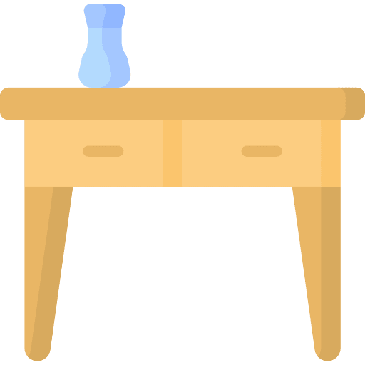 Bureau table decoration room icon Bureau table decoration room icon