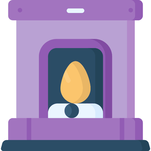 Fireplace fireplace winter furniture and household icon Fireplace fireplace winter furniture and household icon