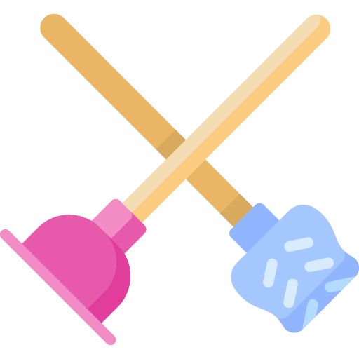 Plunger brush clean suction icon Plunger brush clean suction icon