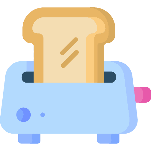 Toaster breakfast kitchen food and restaurant icon Toaster breakfast kitchen food and restaurant icon