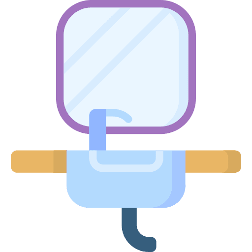 Washbasin furniture and household wash cupboard icon Washbasin furniture and household wash cupboard icon