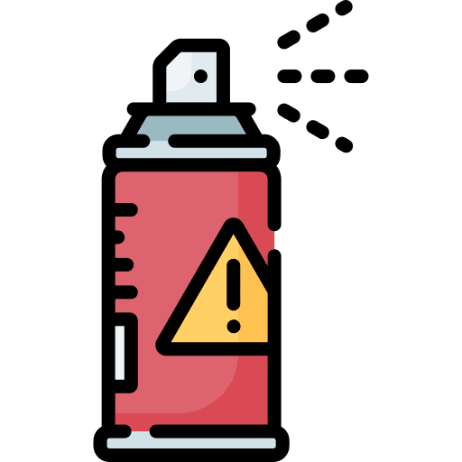 Aerosol aerosol contamination can icon