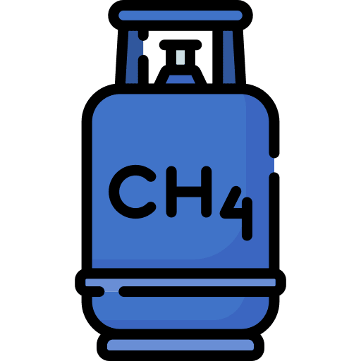 Methane pollution industry energy icon