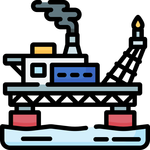 Oil platform offshore industry oil platform icon