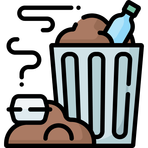 Trash pollution trash ecology and environment icon