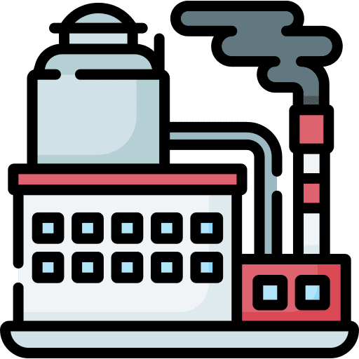 Factory pollution factory smoke icon