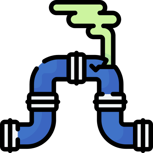 Gas pipe miscellaneous gas pipe broken icon