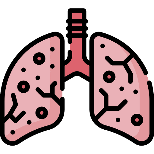 Infection infected lungs pollution respiratory icon