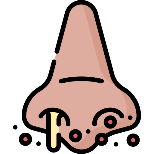 Infection influenza air pollution breath icon