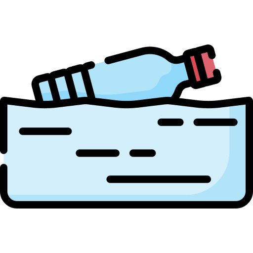 Plastic bottle bottle water pollution ocean icon