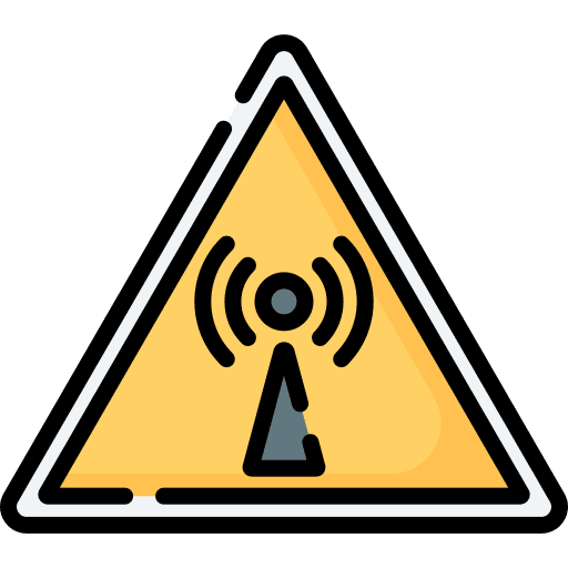 Radiation radiation signaling cell tower icon