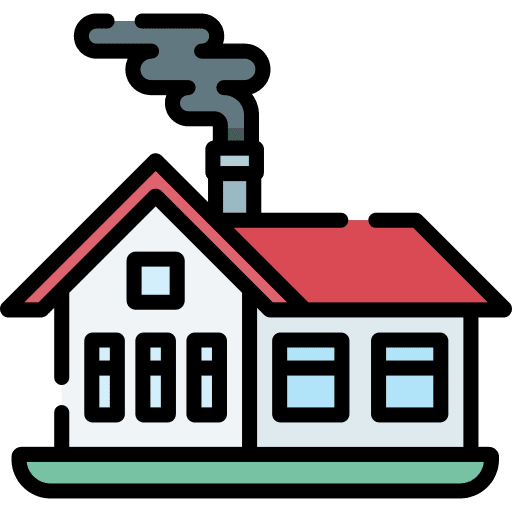 Chimney home house smoke icon