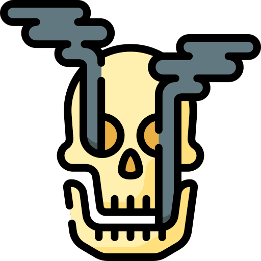 Skull pollution miscellaneous smoke icon