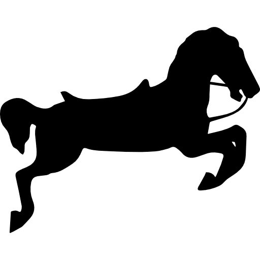 Castle horse with riding gear riding gear running horse horses icon