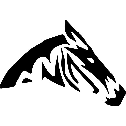 Zebra silhouette variant zebra variant zebra zebra head icon