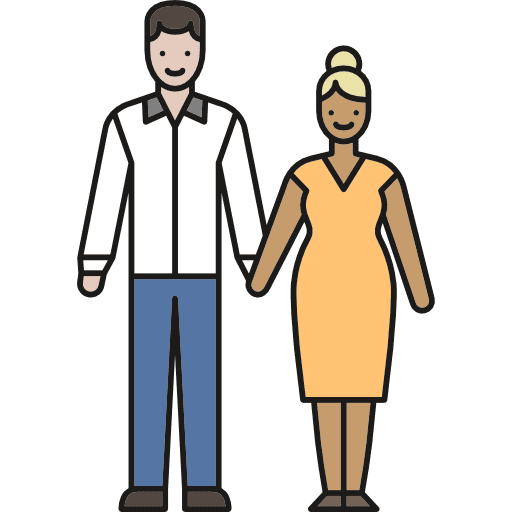 Couple elderly love couple icon