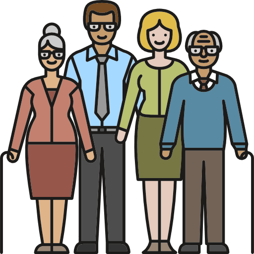 Family father man woman icon