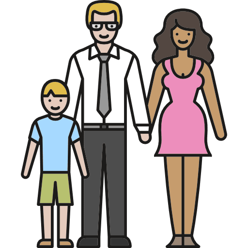 Family love people father icon