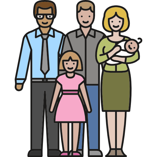 Family parenthood baby son icon