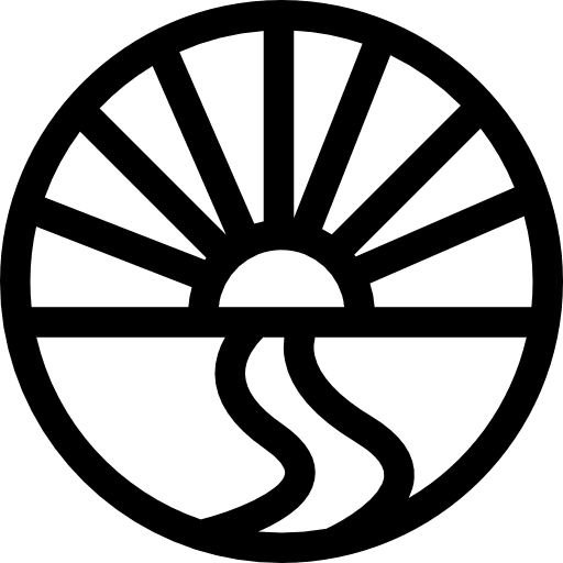 Sunset nature sunset landscape icon